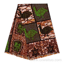 african polyester double side wax printed fabric